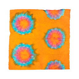Lush Orange Tie-Dye Lokta Wrap - Image 3
