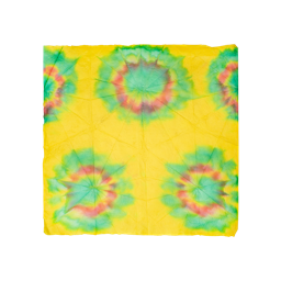 Lush Yellow Tie-Dye Lokta Wrap - Image 3